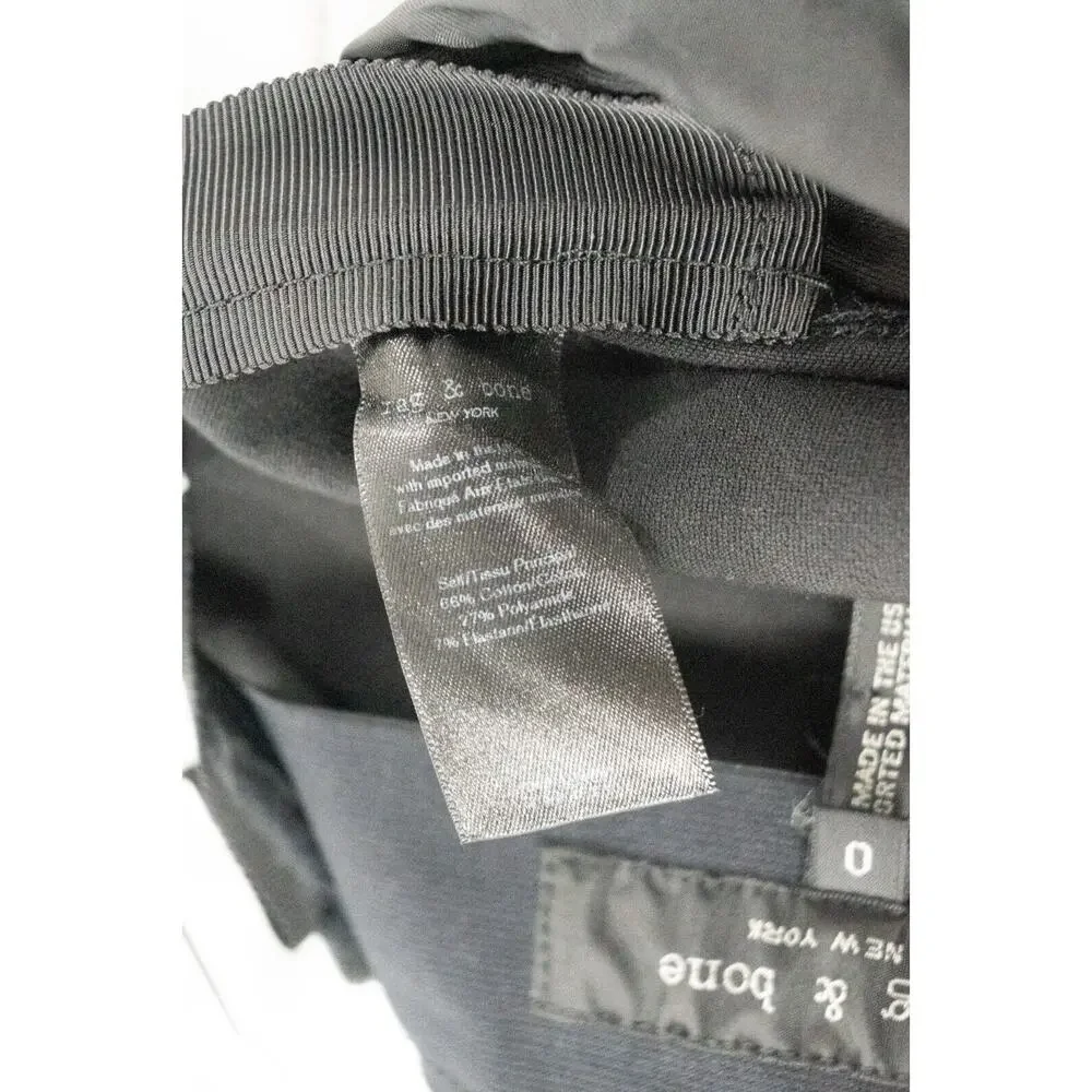 Rag & Bone NY Legging Pants zipper packets Black Women's Size 0